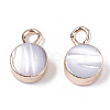 Natural Freshwater Shell Charms SHEL-N026-15-1