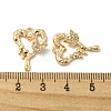 Brass Micro Pave Cubic Zirconia Pendants KK-H460-43G-3