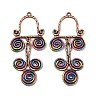 Tibetan Style Alloy Big Pendants AL-CBA606A-06-1