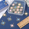 24Pcs 6 Styles Rack Plating Alloy Pendants FIND-SC0005-41-3