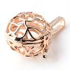 Rack Plating Brass Cage Pendants KK-S751-009KC-2
