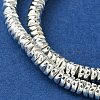 Electroplated Synthetic Non-Magnetic Hematite Beads Strands G-H020-F01-04-3