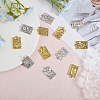 24Pcs 12 Styles Rack Plating Alloy Pendants FIND-CA0008-17-4