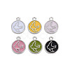 Brass Enamel Pendants KK-S356-670P-NF-1