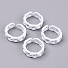 Spray Painted Alloy Cuff Rings RJEW-T011-29G-RS-1