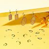 50Pcs Rainbow Color 304 Stainless Steel Leverback Earring Findings STAS-UN0038-46-4