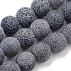 Natural Weathered Agate Beads Strands G-S259-05A-8mm-1