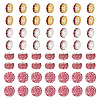 120Pcs 4 Styles Pave Disco Ball Beads RB-TA0001-16-2