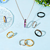 12Pcs 6 Size 201 Stainless Steel Grooved Finger Ring Settings RJEW-TA0001-06P-6