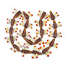 Autumn Theme Handmade Lampwork Beads Strands LAMP-Q031-017D-2
