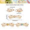 6 Sets 3 Colors Alloy Snap Lock Clasps FIND-NB0002-73-2