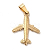 PVD Vacuum Plating 201 Stainless Steel Pendants X-STAS-P314-19G-1