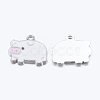 Zinc Alloy Enamel Pendants X-ENAM-22X18-2-1