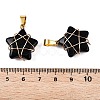 Lampwork Pendants GLAA-T023-06B-4