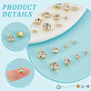DIY Flat Round Brass Rhinestone Connector Charms & Pendant Jewelry Making Findings Kits DIY-GA0001-69G-4
