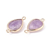 Natural Amethyst Links connectors G-L514-015D-2