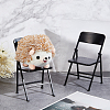 Cute Mini Plastic Foldable Chair DJEW-WH0015-79B-6