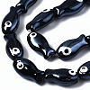 Handmade Porcelain Ceramic Beads Strands PORC-T006-03A-3