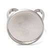 Non-Tarnish 304 Stainless Steel Open Cuff Findings STAS-R123-02C-P-2