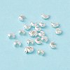 Brass Crimp Beads Covers KK-P219-05A-S-4