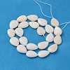 Natural White Shell Beads Strands X-PBB263Y-1-2