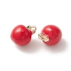 2pcs Brass Enamel Charms KK-YW0001-88-2