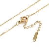 Ion Plating(IP) Initial Letter 304 Stainless Steel Pendant Necklaces NJEW-M199-01G-D-4