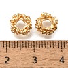 Brass Micro Pave Cubic Zirconia Beads KK-Q001-18G-2