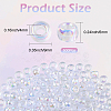 500Pcs UV Plating Acrylic Beads OACR-SP0001-85B-2