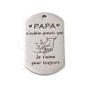 Anti-Tarnish 201 Stainless Steel Pendants STAS-R002-02P-13-1