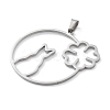 304 Stainless Steel Pendants STAS-I327-02P-04-2