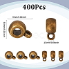400Pcs Tibetan Style Alloy Rondelle Tube Bails TIBE-SC0009-42AB-2