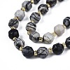 Natural Netstone Beads Strands G-N326-100-10-4
