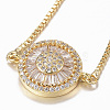 Adjustable Brass Micro Pave Cubic Zirconia Slider Bracelets BJEW-E317-34G-2