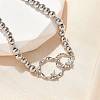 Brass Round Beads Bracelets BJEW-H627-01P-2