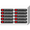 Mini PVC Coated Self Adhesive AUTOMATIC DOOR Warning Stickers STIC-WH0017-009-1