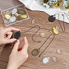 DIY Blank Oval Pendant Decorations Making Kits HJEW-AB00677-4
