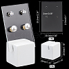 2Pcs 2 Style Acrylic Earring Display Stands EDIS-CA0001-01-2