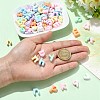 Letter Opaque Resin Cabochons CRES-CJZ0001-02-4