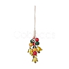 Christmas Theme Schima Wood Beaded Pendant Decorations HJEW-JM00925-2