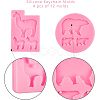 Olycraft DIY Animal Theme Keychain Making Kits DIY-OC0001-52-6