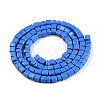 Opaque Spray Painted Glass Bead Strands GLAA-N047-08-A01-2