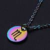 201 Stainless Steel Pendants Necklaces NJEW-S105-JN627-8-1