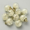 Transparent Glass Globe Pendants GLAA-TAC0005-003C-2