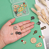 12 Sets 12 Styles Butterfly Flower Bird Alloy Snap Lock Clasps FIND-CA0007-22-3