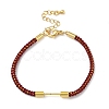 Braided Nylon Cord Bracelet Making MAK-L043-01G-01-1