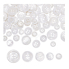 100Pcs 5 Styles 4-Hole Shell Buttons BUTT-PH0001-43-7