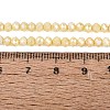 Anti-Tarnish Electroplate Rondelle Glass Beads Strands EGLA-T021-3mm-17-10-4