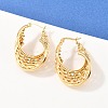 304 Stainless Steel Twist Ring Stud Earrings EJEW-P324-10G-1