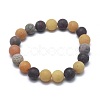 Natural Mixed Gemstone Bead Stretch Bracelets BJEW-K212-C-029-2
